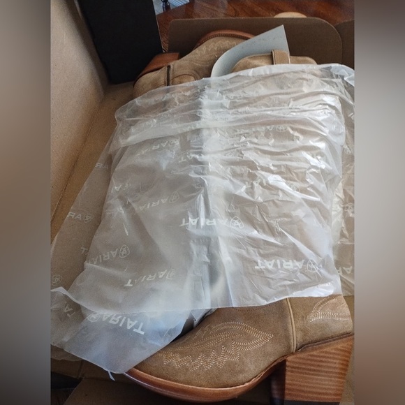 Ariat Tan Suede Boots - Picture 7 of 10